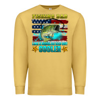 Antique Gold fishing dad like a regular dad but cooler Premium Sweatshirt - HRA Design Shop