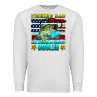 Oatmeal Heather fishing dad like a regular dad but cooler Premium Sweatshirt - HRA Design Shop