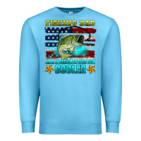 Ocean Blue fishing dad like a regular dad but cooler Premium Sweatshirt - HRA Design Shop