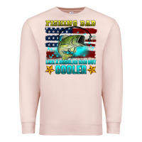 Pale Pink fishing dad like a regular dad but cooler Premium Sweatshirt - HRA Design Shop