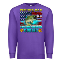 Purple fishing dad like a regular dad but cooler Premium Sweatshirt - HRA Design Shop