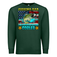 Sports Green fishing dad like a regular dad but cooler Premium Sweatshirt - HRA Design Shop