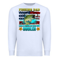 White fishing dad like a regular dad but cooler Premium Sweatshirt - HRA Design Shop