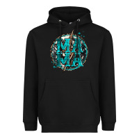 Black cowhide mama lighting bolt Heavyweight Hoodie - Zillion Design Studio