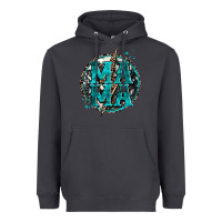 Smoke cowhide mama lighting bolt Heavyweight Hoodie - Zillion Design Studio