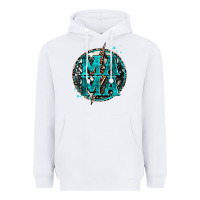 White cowhide mama lighting bolt Heavyweight Hoodie - Zillion Design Studio