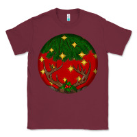 Burgundy christmas Classic Tee - BundleAndBundleShop