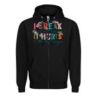 Black i speak my mind because it hurts to bite my tongue Zipper Hoodie - Zillion Design Studio
