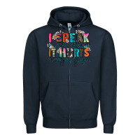 Navy i speak my mind because it hurts to bite my tongue Zipper Hoodie - Zillion Design Studio