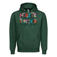Sports Green i speak my mind because it hurts to bite my tongue Zipper Hoodie - Zillion Design Studio