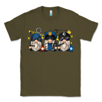 Army Green police gnomes Classic Tee - Zillion Design Studio