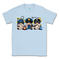 Dusty Blue police gnomes Classic Tee - Zillion Design Studio