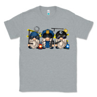 Heather Grey police gnomes Classic Tee - Zillion Design Studio