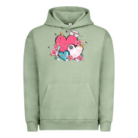 Pigment Oil Green nurse hearts Urban Hoodie - MaliasSmallBusiness