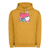 Pigment Peanut Butter nurse hearts Urban Hoodie - MaliasSmallBusiness