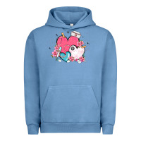 Pigment Pebble Blue nurse hearts Urban Hoodie - MaliasSmallBusiness