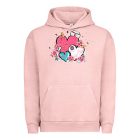 Pigment Salmon nurse hearts Urban Hoodie - MaliasSmallBusiness