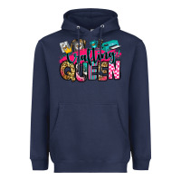 Navy crafting queen Heavyweight Hoodie - Zillion Design Studio