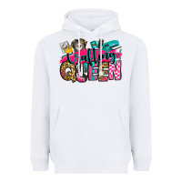 White crafting queen Heavyweight Hoodie - Zillion Design Studio