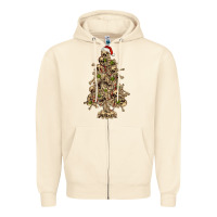 Sandshell Skeleton Christmas Tree Zipper Hoodie - RanaPortraitStore