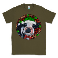 Army Green Baby Cow Christmas Classic Tee - RanaPortraitStore