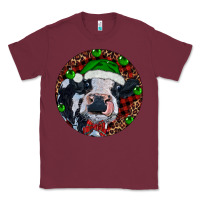 Burgundy Baby Cow Christmas Classic Tee - RanaPortraitStore