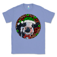 Colony Blue Baby Cow Christmas Classic Tee - RanaPortraitStore