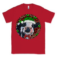 Red Baby Cow Christmas Classic Tee - RanaPortraitStore