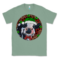 Sage Baby Cow Christmas Classic Tee - RanaPortraitStore