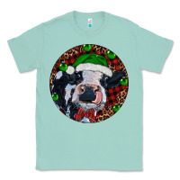 Seafoam Baby Cow Christmas Classic Tee - RanaPortraitStore
