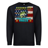 Black fishing dad like a regular but cooler Premium Sweatshirt - HRA Design Shop
