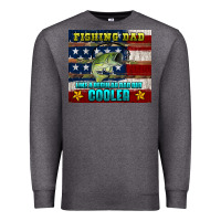 Charcoal Heather fishing dad like a regular but cooler Premium Sweatshirt - HRA Design Shop