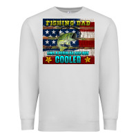 Dove Grey fishing dad like a regular but cooler Premium Sweatshirt - HRA Design Shop