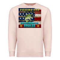 Pale Pink fishing dad like a regular but cooler Premium Sweatshirt - HRA Design Shop