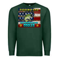 Sports Green fishing dad like a regular but cooler Premium Sweatshirt - HRA Design Shop