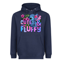 Navy cute and fluffy stitch Heavyweight Hoodie - Zillion Design Studio