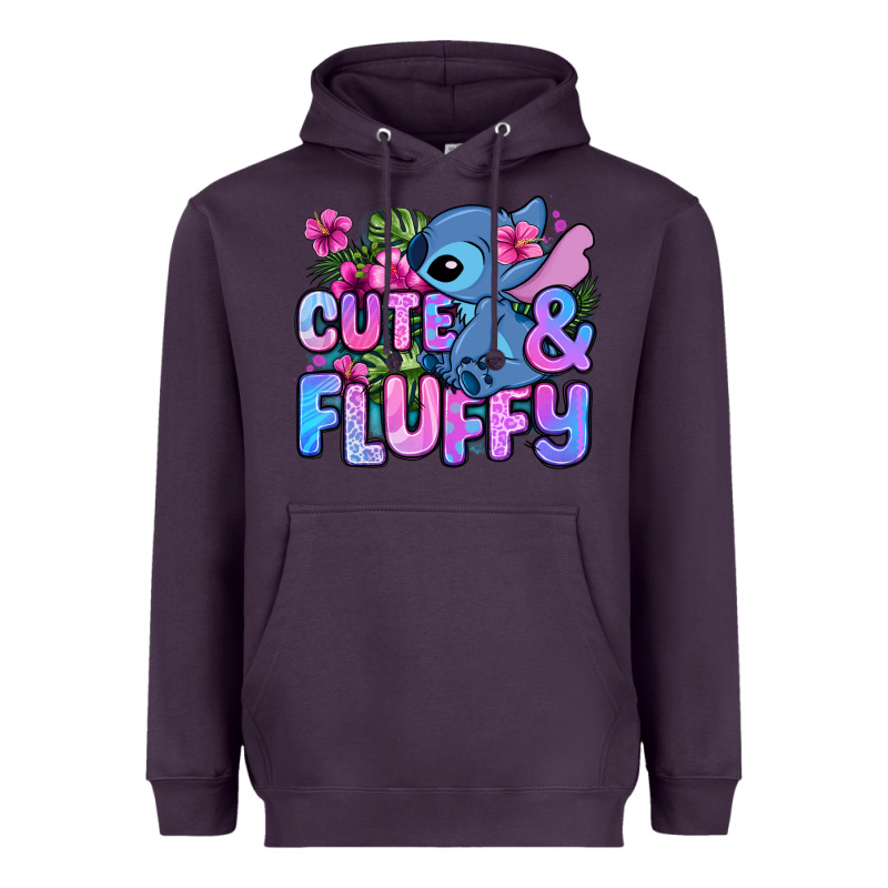 Cute And Fluffy Stitch Heavyweight Hoodie by Zillion Design Studio | Teevron