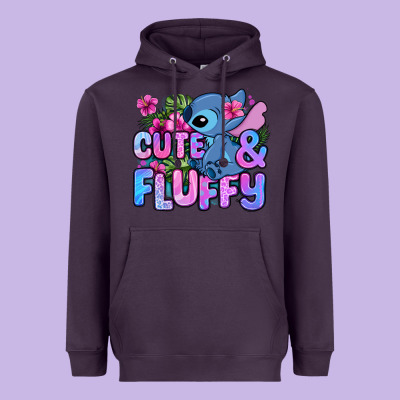 Cute And Fluffy Stitch Heavyweight Hoodie Designed By Zillion Design Studio