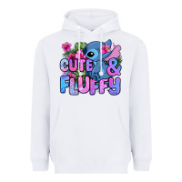 White cute and fluffy stitch Heavyweight Hoodie - Zillion Design Studio