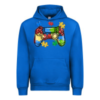 Cobalt autism awareness video game controller Urban Hoodie - MaliasSmallBusiness