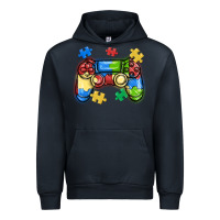 Navy autism awareness video game controller Urban Hoodie - MaliasSmallBusiness