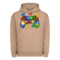 Pigment Burro autism awareness video game controller Urban Hoodie - MaliasSmallBusiness