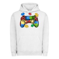 Pigment Lunar Rock autism awareness video game controller Urban Hoodie - MaliasSmallBusiness