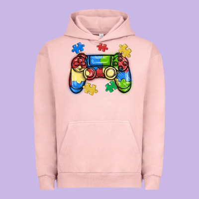 Autism Awareness Video Game Controller Urban Hoodie Designed By Maliassmallbusiness