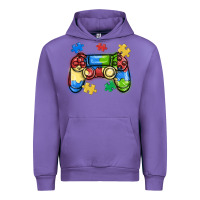 Tulip autism awareness video game controller Urban Hoodie - MaliasSmallBusiness