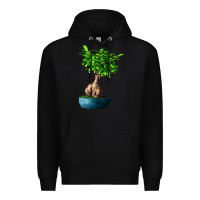 Black Ficus Ginsenge Premium Hoodie - LillyAllenDesigns