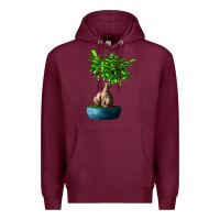 Burgundy Ficus Ginsenge Premium Hoodie - LillyAllenDesigns