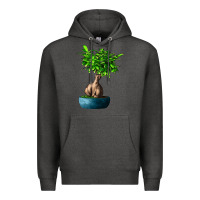 Charcoal Heather Ficus Ginsenge Premium Hoodie - LillyAllenDesigns
