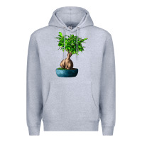 Heather Grey Ficus Ginsenge Premium Hoodie - LillyAllenDesigns