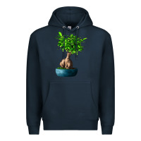 Navy Ficus Ginsenge Premium Hoodie - LillyAllenDesigns